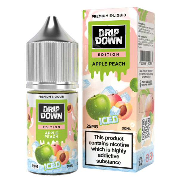 Drip Down Apple Peach Ice Saltnic 25mg