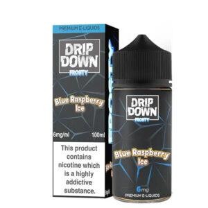 Drip Down E Liquids - Blue Raspberry Ice 100ml (3, 6 mg)