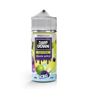 Drip Down Edition E Liquids - Grape Apple Ice 100ml (0, 3, 6 mg)