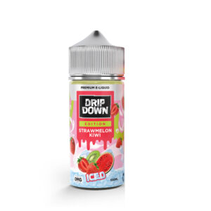 Drip Down Edition E Liquids - Strawmelon Kiwi Ice 100ml (0, 3, 6 mg)