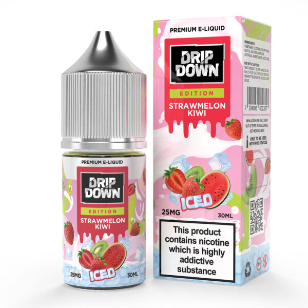 Drip Down Straw Melon Kiwi Ice Saltnic