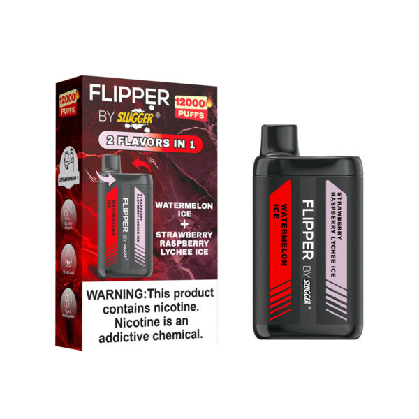 Flipper Disposable Vape Watermelon IceStrawberry Raspberry Lychee Ice 40mg