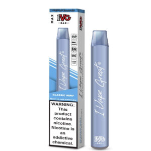 IVG Max Bar Disposable Vape - Classic Mint (50 mg) (3000 Puffs)