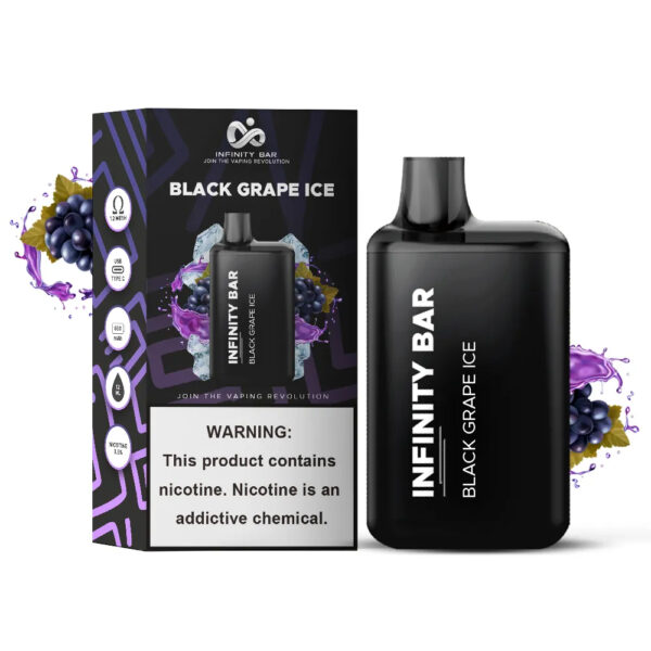 Infinity Bar Disposable Black Grape Ice