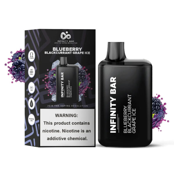 Infinity Bar Disposable Blueberry Blackcurrant Grape Ice