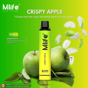 Mlife Disposable Vape - Crispy Apple 50mg 6000 Puffs