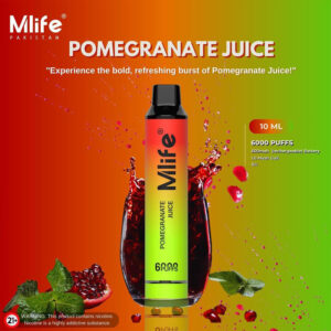 Mlife Disposable Vape - Pomegranate Juice 50mg 6000 Puffs