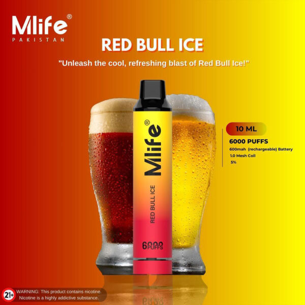 Mlife Disposable Vape Red Bull Ice