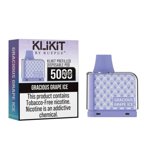 RUFPUF KLIKIT POD Gracious Grape Ice 5000 Puffs