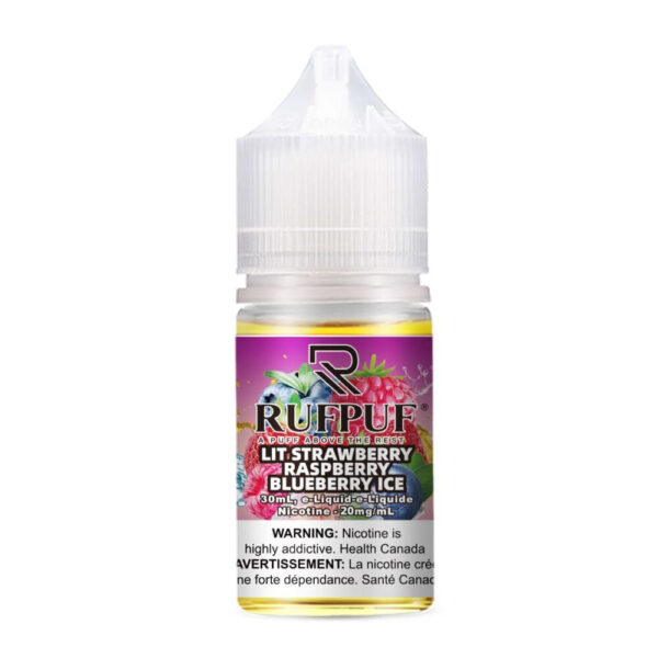 RUFPUF Salt Lit Strawberry Raspberry Blueberry Ice 30ml