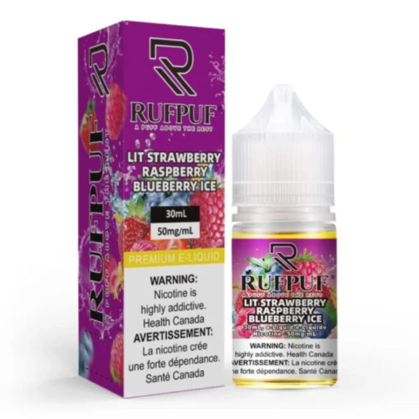 RUFPUF Salt Lit Strawberry Raspberry Blueberry Ice 50mg