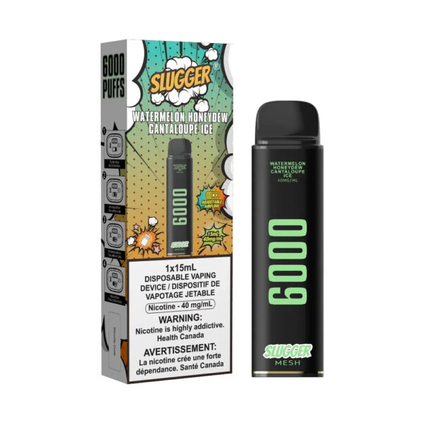Slugger 6000 Watermelon Honeydew Cantaloupe Ice 40mg