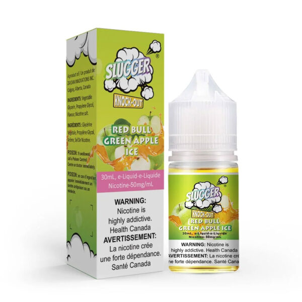 Slugger Knock Out Series Red Bull Apple Ice 35mg