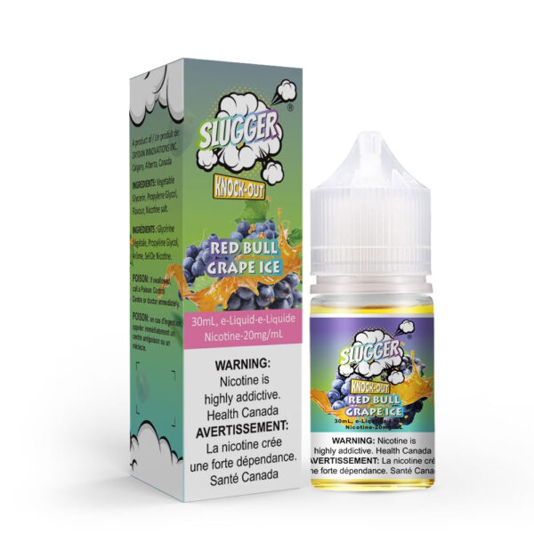 Slugger Knock Out Series Red Bull Grape Ice 50mg