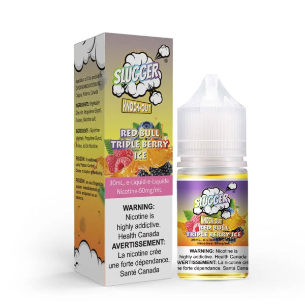 Slugger Salt Knock Out Red Bull Triple Berry Ice 35mg