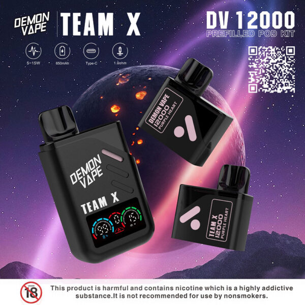 Team X DV12000 Disposable Vape Strawberry Ice Cream
