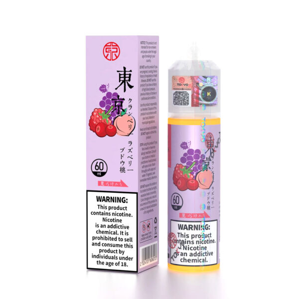 Tokyo Iced Cranberry Raspberry Grape Peach 60ml 3mg